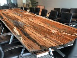 Designation of slabs 1 D Petrified Gem-Grade Rainbow table.  